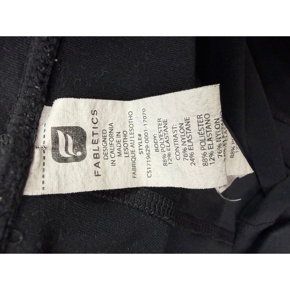 Fabletics Leggings Womens Black Cropped Athletic Activewear XXL - Picture 4 of 5